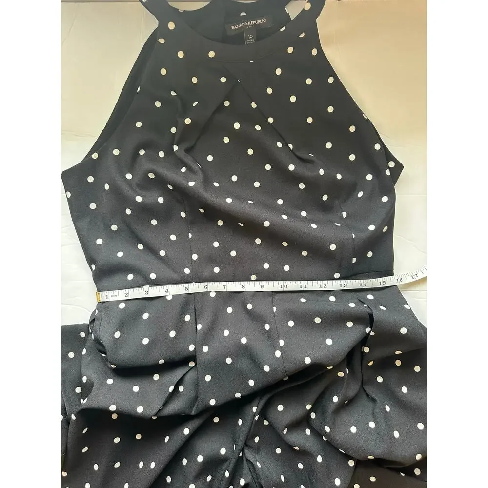 **SUMMER SALE** Banana Republic Factory Polka Dot Jumpsuit- Size 10 - Picture 8 of 11